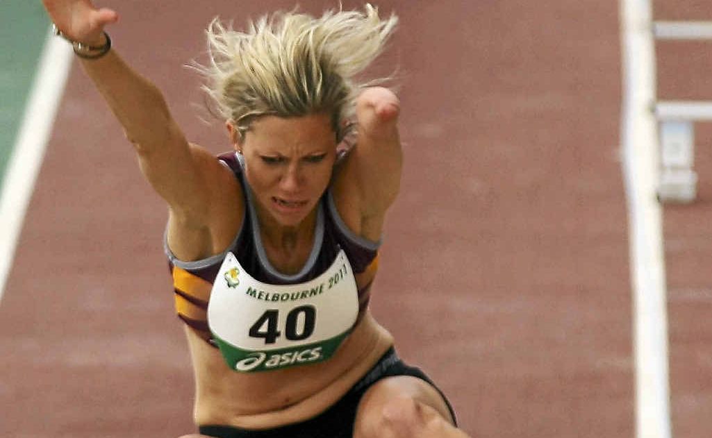 Carlee Beattie of the QAS competes in the women’s long jump ambulant during last year’s Australian Athletics National Championships. Carlee Beattie of the QAS competes in the women’s long jump ambulant during last year’s Australian Athletics National Championships.